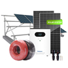 Solar Panel Complete Full Package 30KW 20KW 10KW Power Hybrid Solar Energy Storage System for Home On Off Grid Full Set