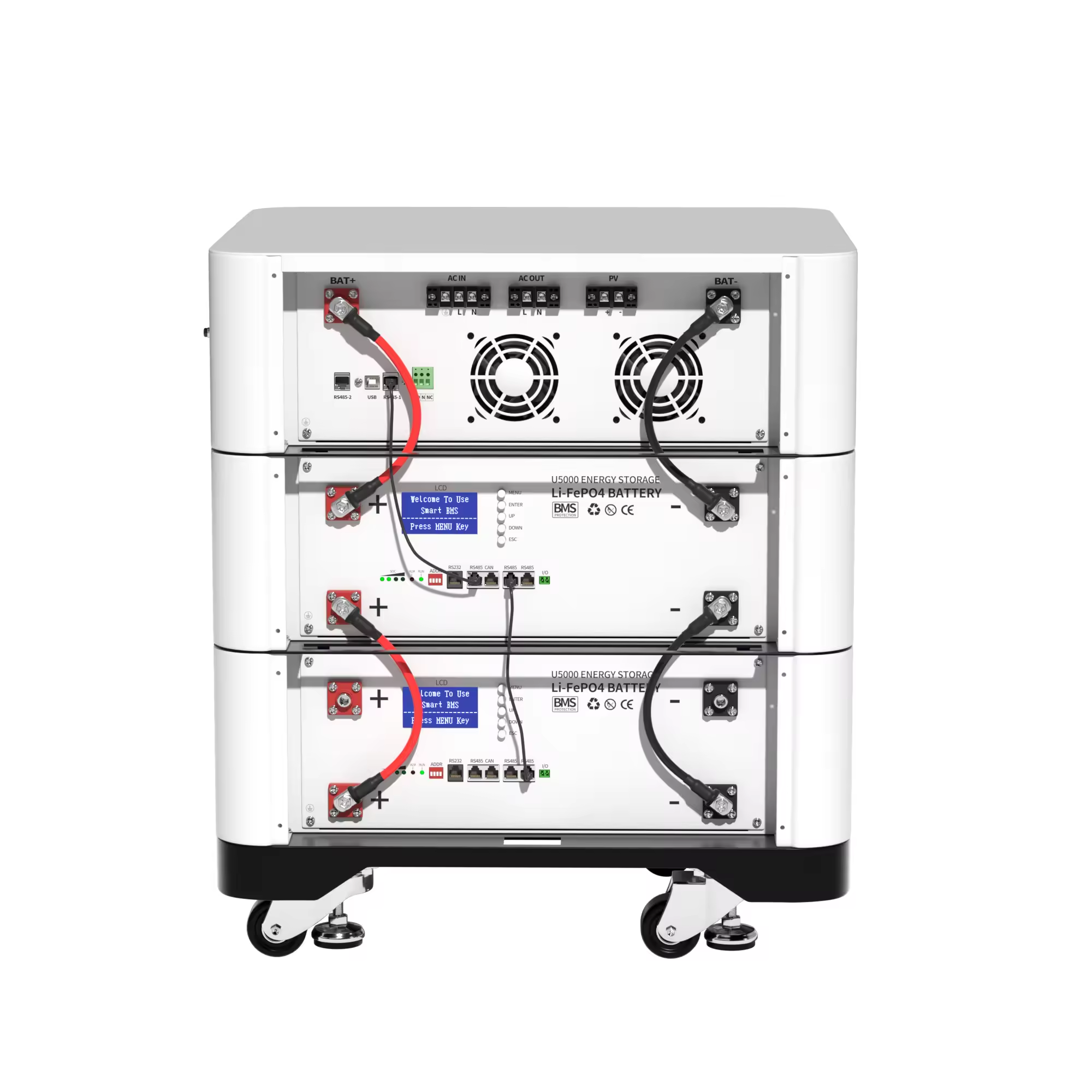 High Quality Inverter Wall Mounted Solar 48V 200Ah Lithium Ion Batteries Home Energy Storage 51.2V 10Kw Lifepo4 Battery Packs