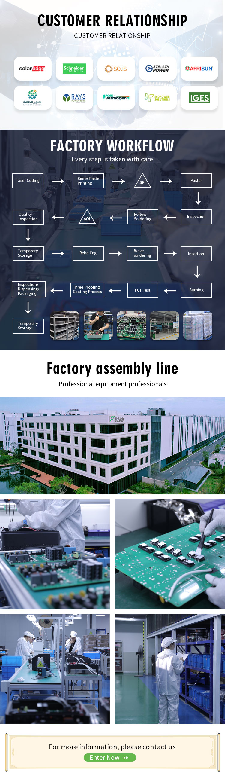 inverter factory assembly line