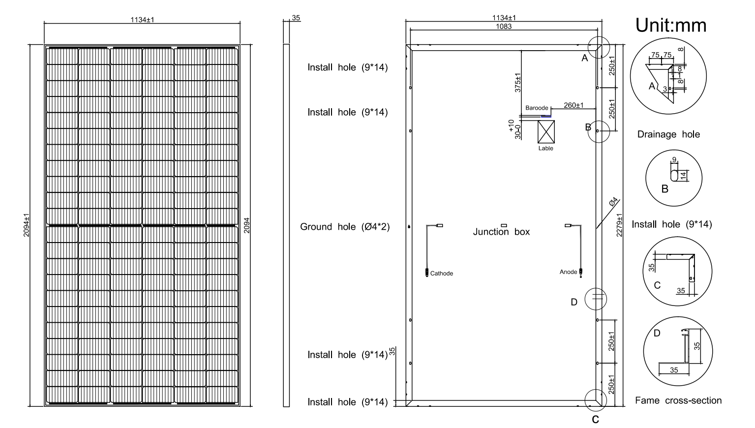 China Supplier 132cells Half Cell 480w 485w 490w 495w 500Watts Monocrystalline PV Panels Solar Panels
