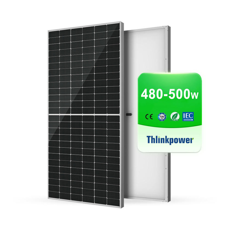 China Supplier 132cells Half Cell 480w 485w 490w 495w 500Watts Monocrystalline PV Panels Solar Panels