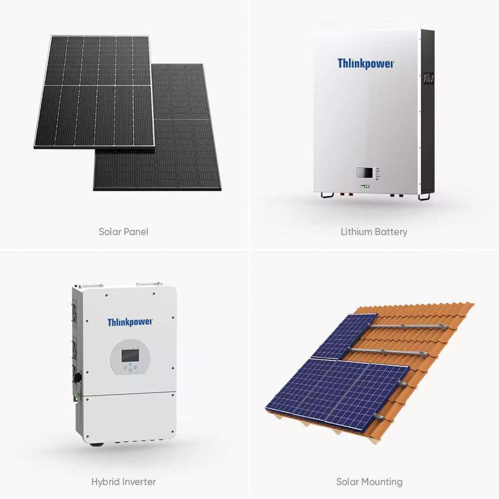 10Kw All Black Hybrid Solar Power System 15Kw Solar Power System