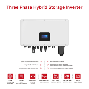 Industrial hybrid solar inverter Solar Inverter 36-50KW IP65 High-Efficiency HOME Use