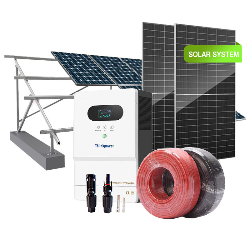 All In One Complete Full Package 5000Watts 3000W Power Hybrid Solar ...