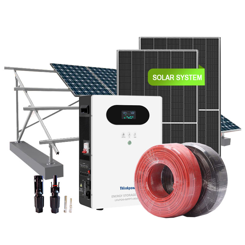 All In One Complete Full Package 5000Watts 3000W Power Hybrid Solar ...