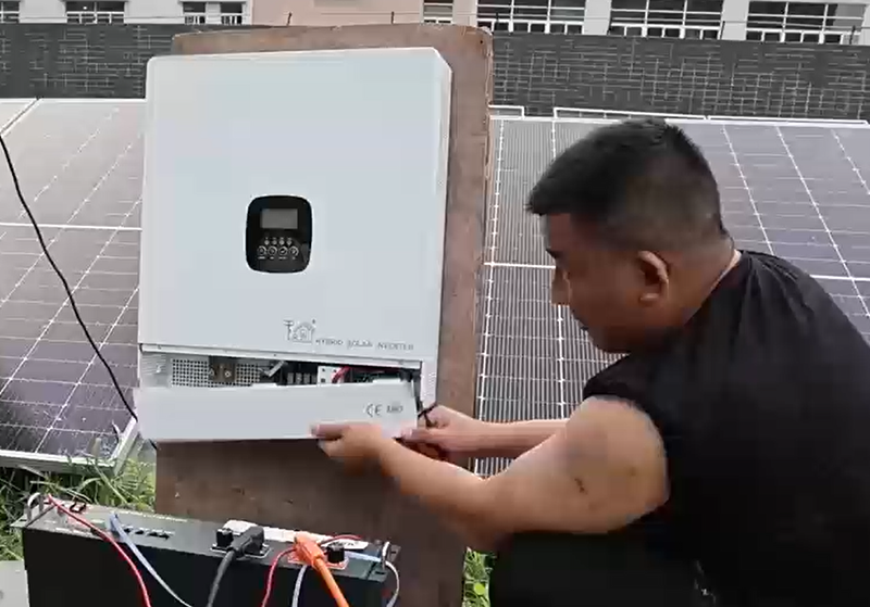 Hybrid Solar Inverter Installation-1