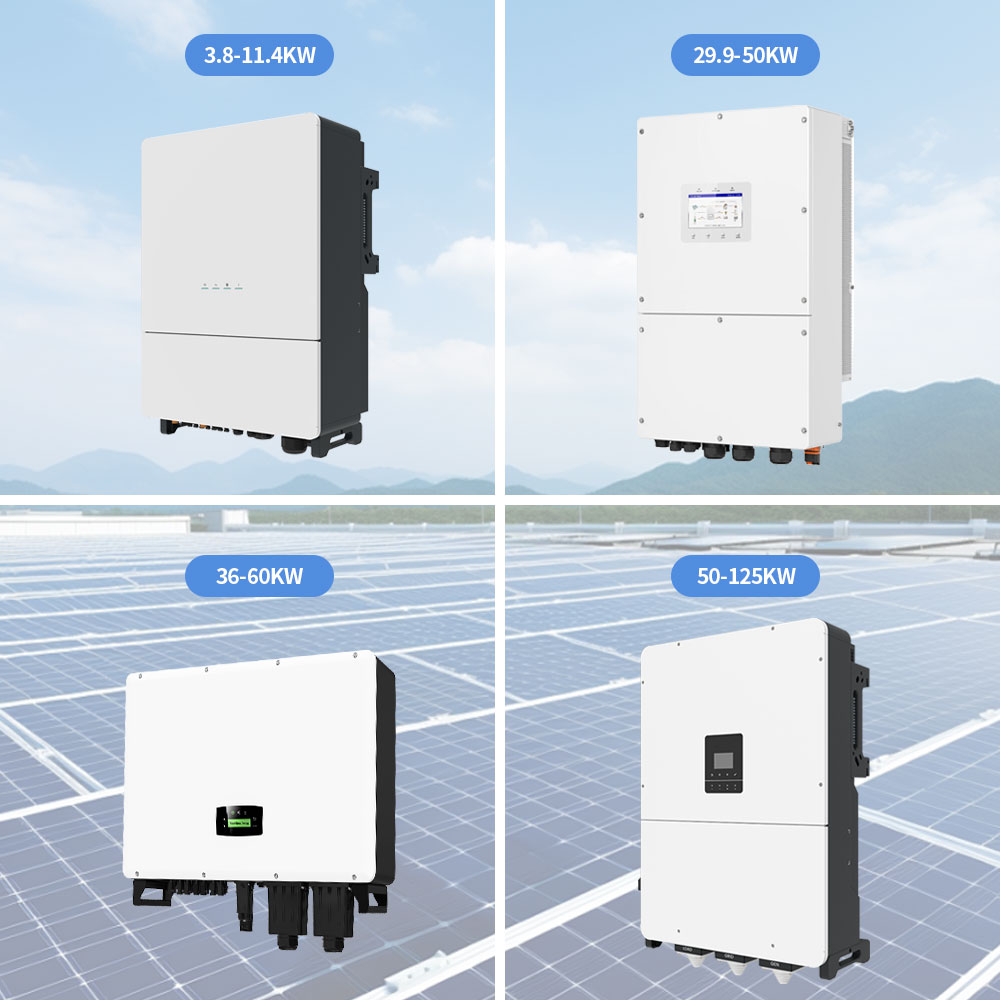 High-efficiency 29.9–50kW Hybrid Inverter AC Output 380v/400v Business Use