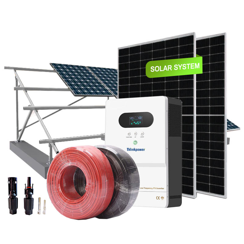 Solar Panel Complete Full Package 30KW 20KW 10KW Power Hybrid Solar Energy Storage System for Home with Inverter
