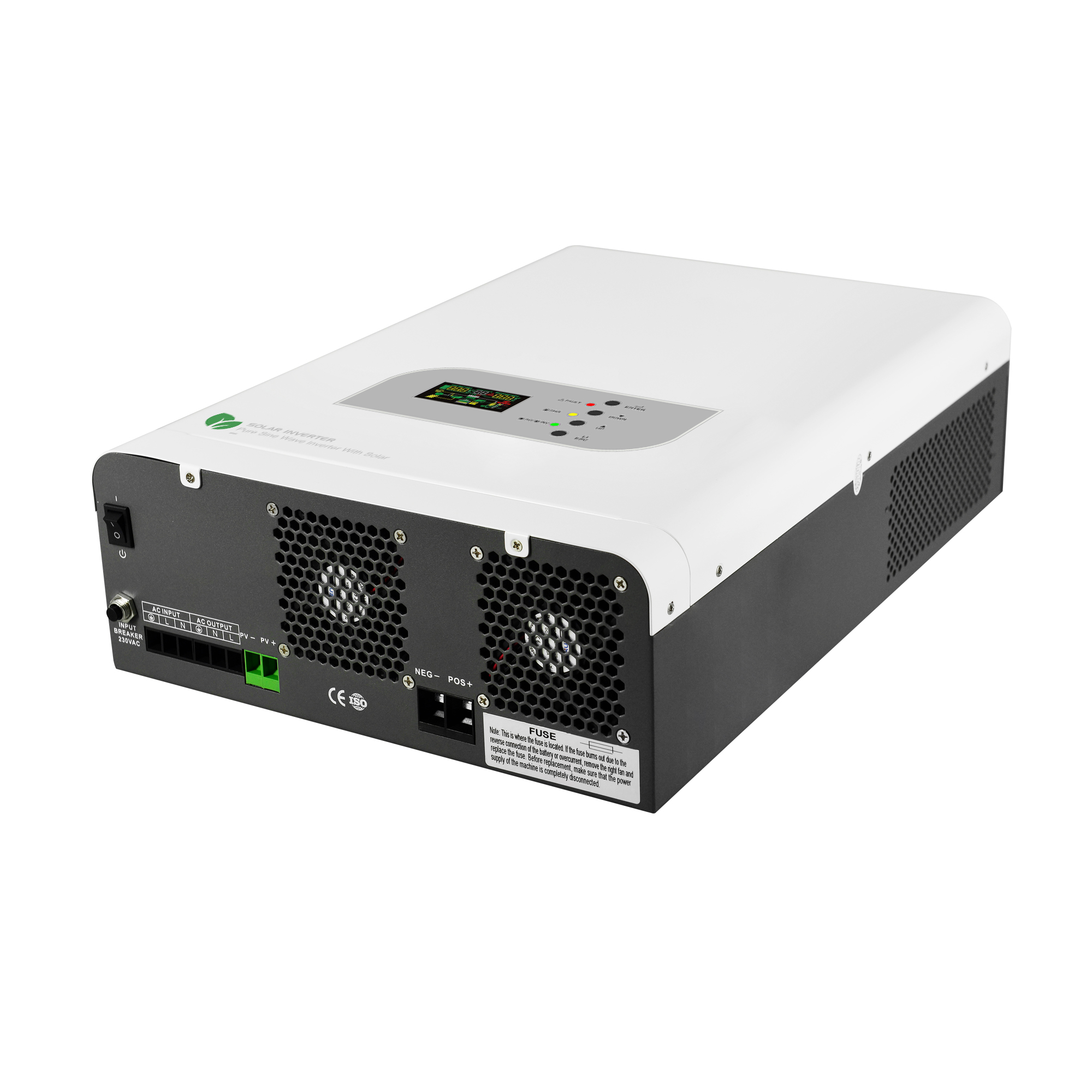 4000W 5KVA Low Frequency Off Grid 24VDC 220VAC Solar Inverter Set for Home