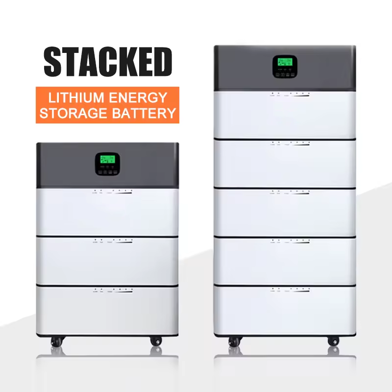 6000 Cycles 51.2V 5Kwh 10Kwh 15Kwh 20Kwh 25Kwh Home Energy Storage Battery Stacked Lithium Ion Batteries