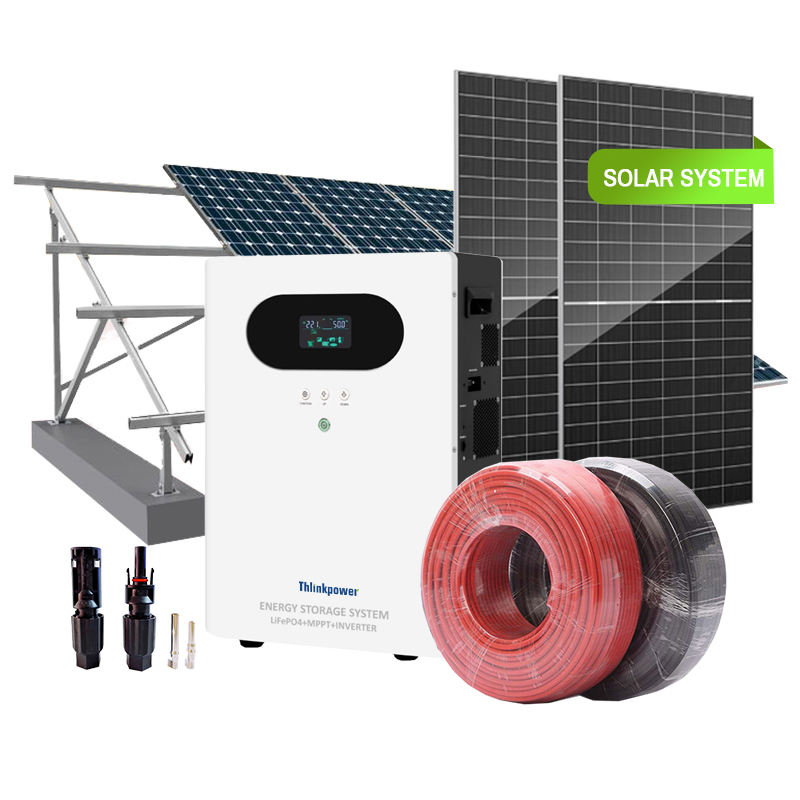 Portable BESS Complete Full Package 30KW 20KW 10KW Power Hybrid Solar Energy Storage System for Home with Inverter