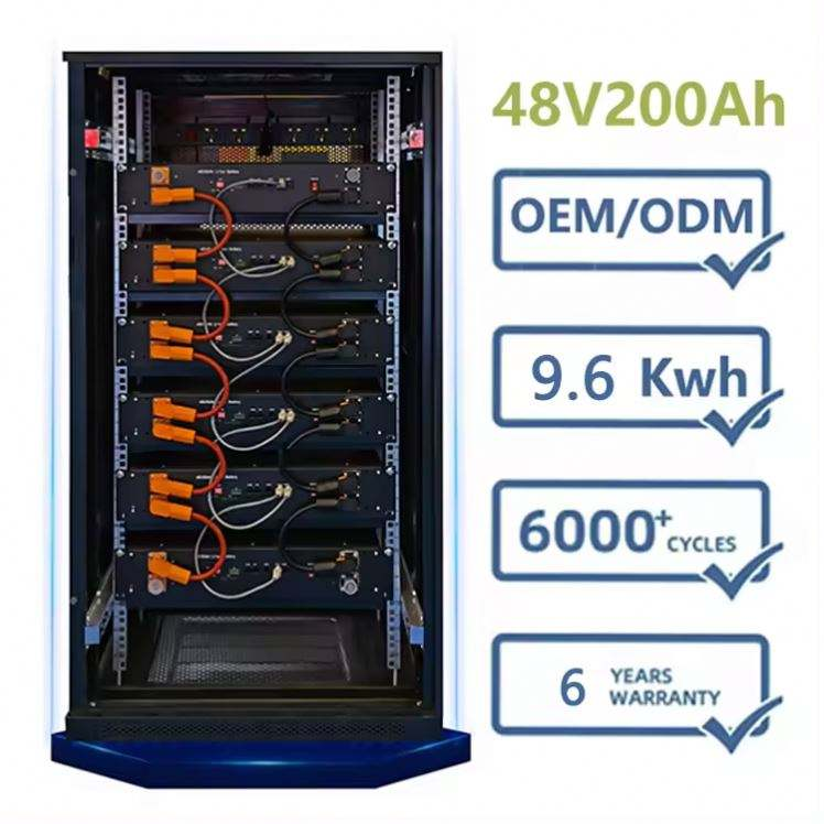 10.24KWH 51.2V 200AH BMS Customization Lithium Ion Energy Storage Battery Rack Li-Ion Lithium-Ion Battery