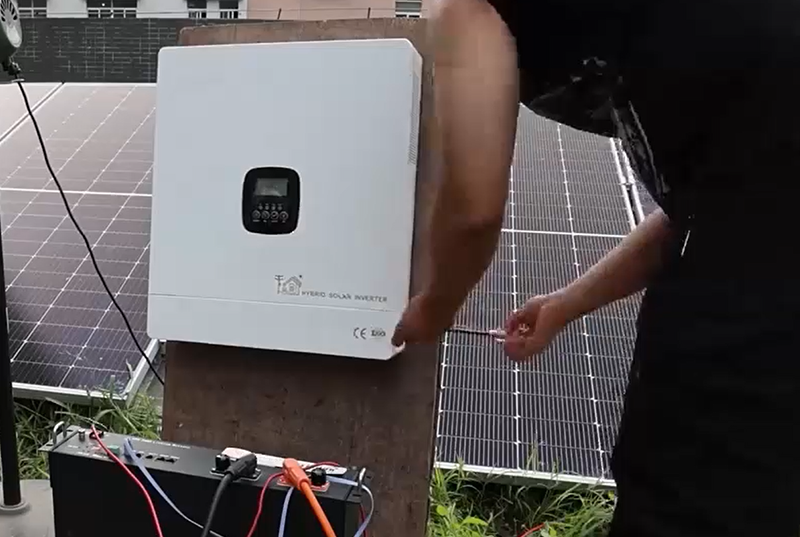 Hybrid Solar Inverter Installation-2