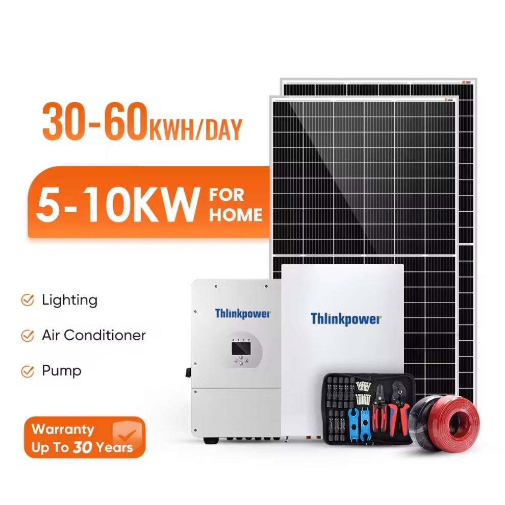 5Kw ~ 20Kw Solar System Complete With High Efficiency Panels Energy Whole House Power Hybrid Solar Kit For Home