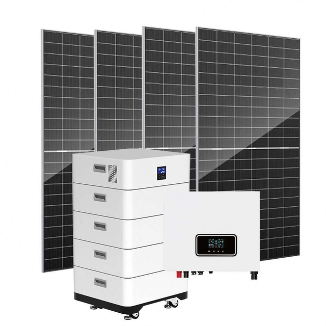10Kw All Black Hybrid Solar Power System 15Kw Solar Power System