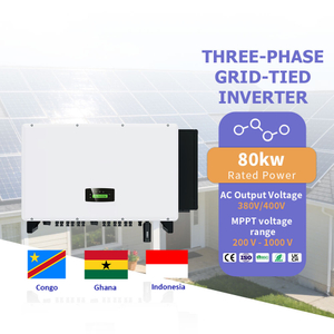 High Quality Three Phase on Grid Inverter 80KW 90KW 100KW 110KW Pure Sine Wave Pure Sine Wave 3 Phase Inverter