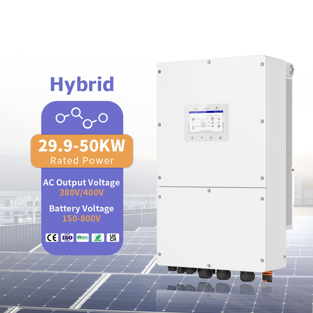 Manufacturer Supply PV 600V Input 40KW 50KW 60KW Output Solar Power 380/400V Grid-Tie Inverter With Limiter