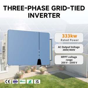 Stable Frequency WIFI Function 6 MPPT Trackers 250KW 333KW 350KW 360KW Three Phase Solar Panel Grid Tie Inverter